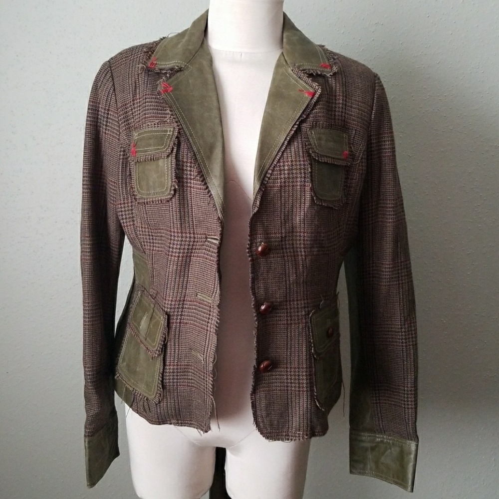 NWOT• RAW  • SIZE L • 100% LEATHER JACKET